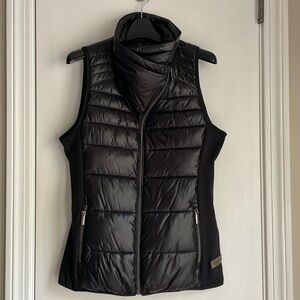 Calvin Klein Performance Funnel Neck Zip-Up Puffer Vest Black XS